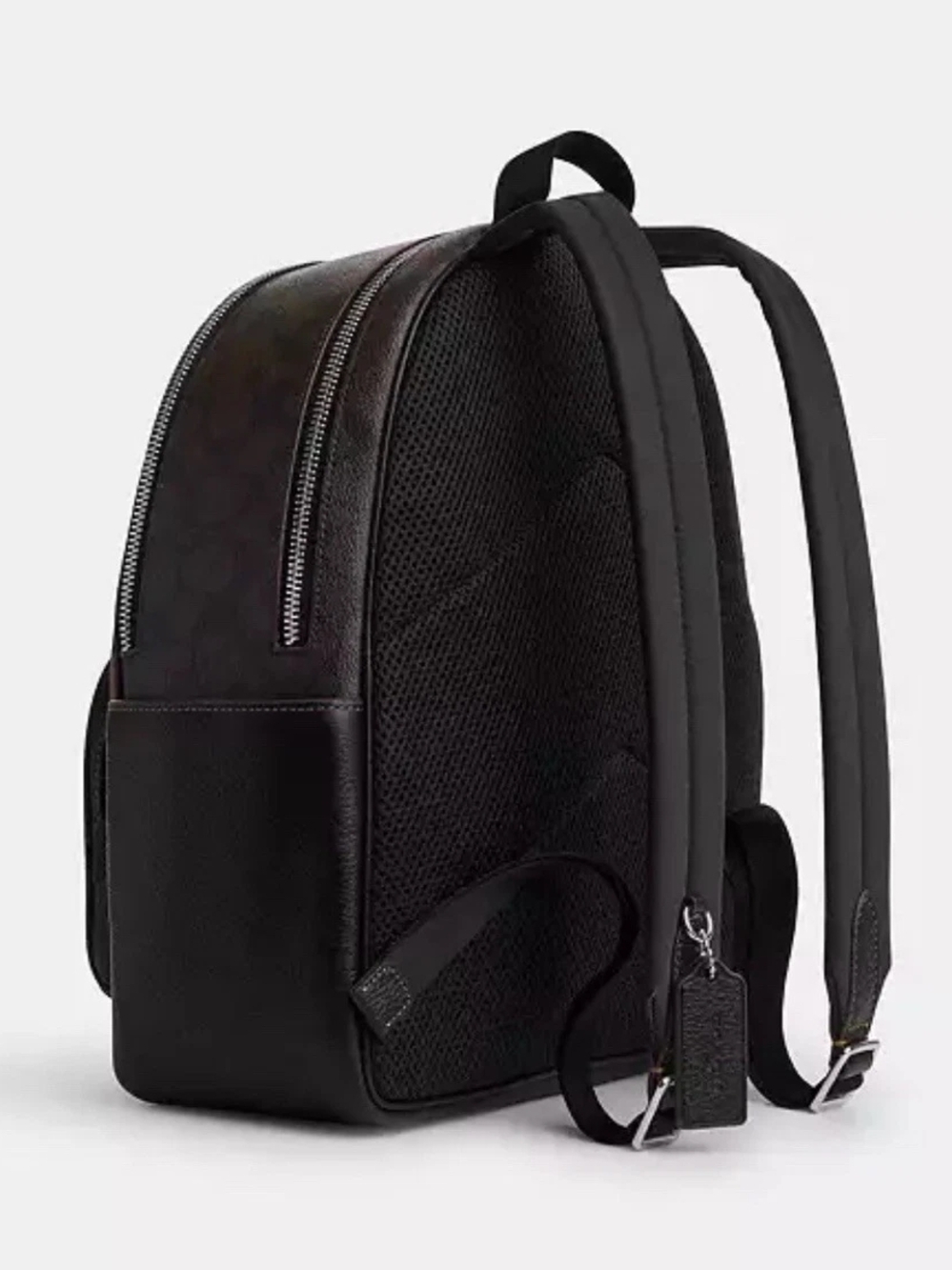 Coach Leopard-Print Backpack in Brown and Black - Picture 3 of 4